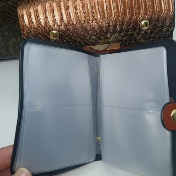 Crocodile Snakeskin Faux Leather Crossbody Handbag, Clutch & Wallet​ - Picture 9 of 9